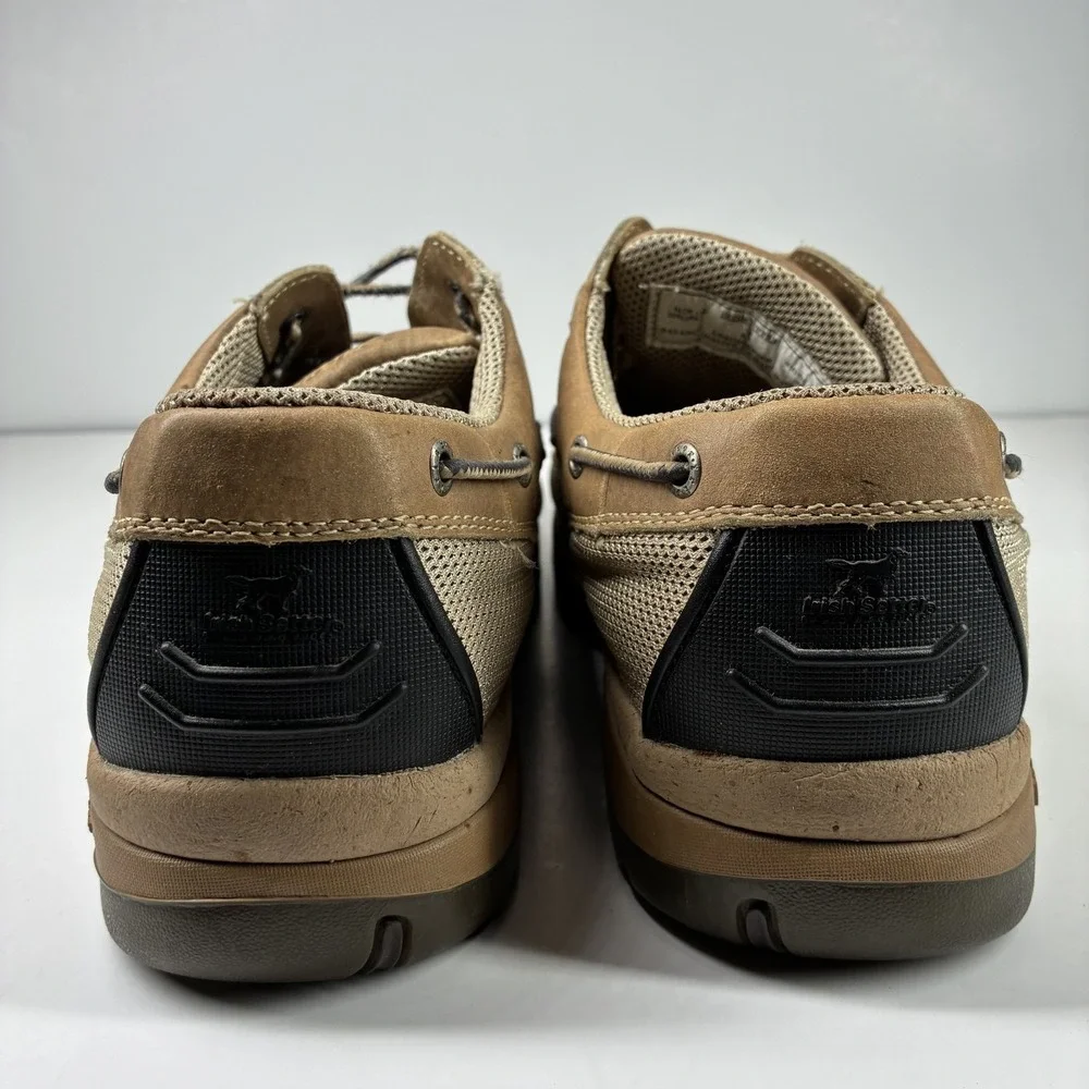 Irish Setter Lakeside 3812 Men's 11.5 Extra Wide Tan Leather Boat Shoes Red Wing